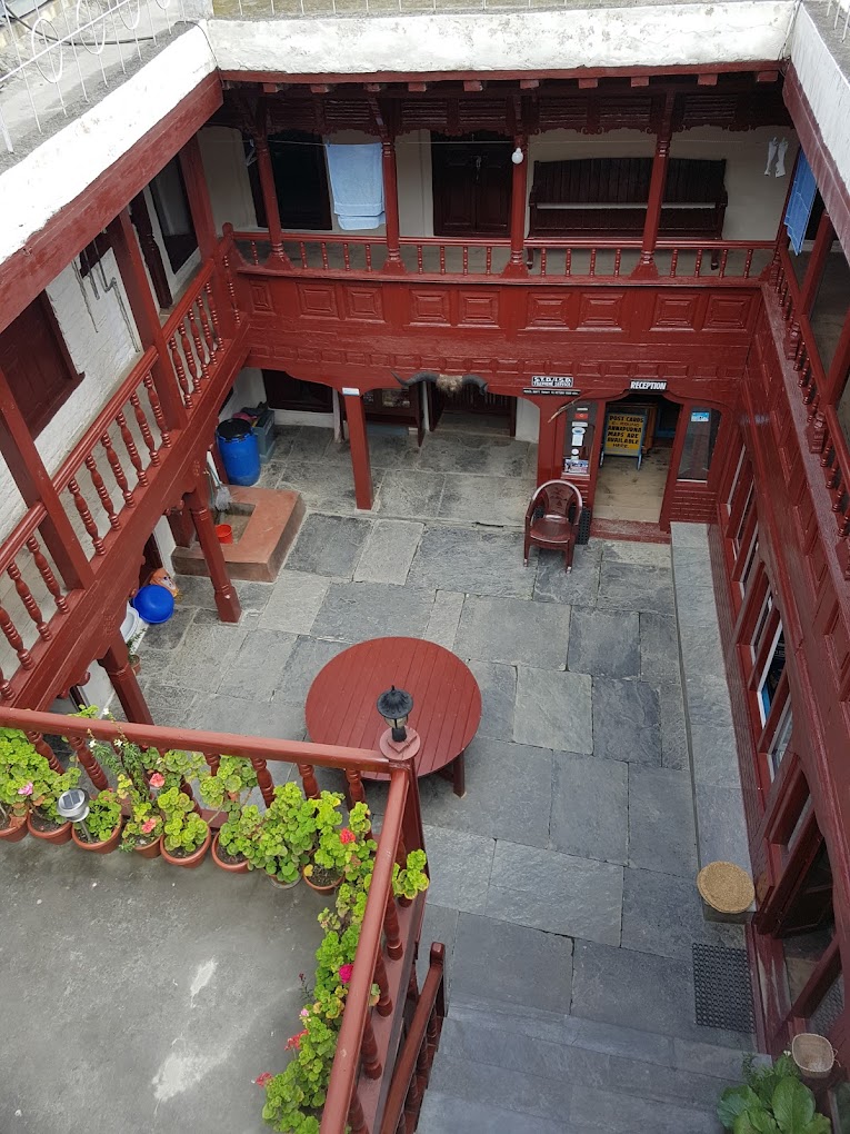 Inside the hotel