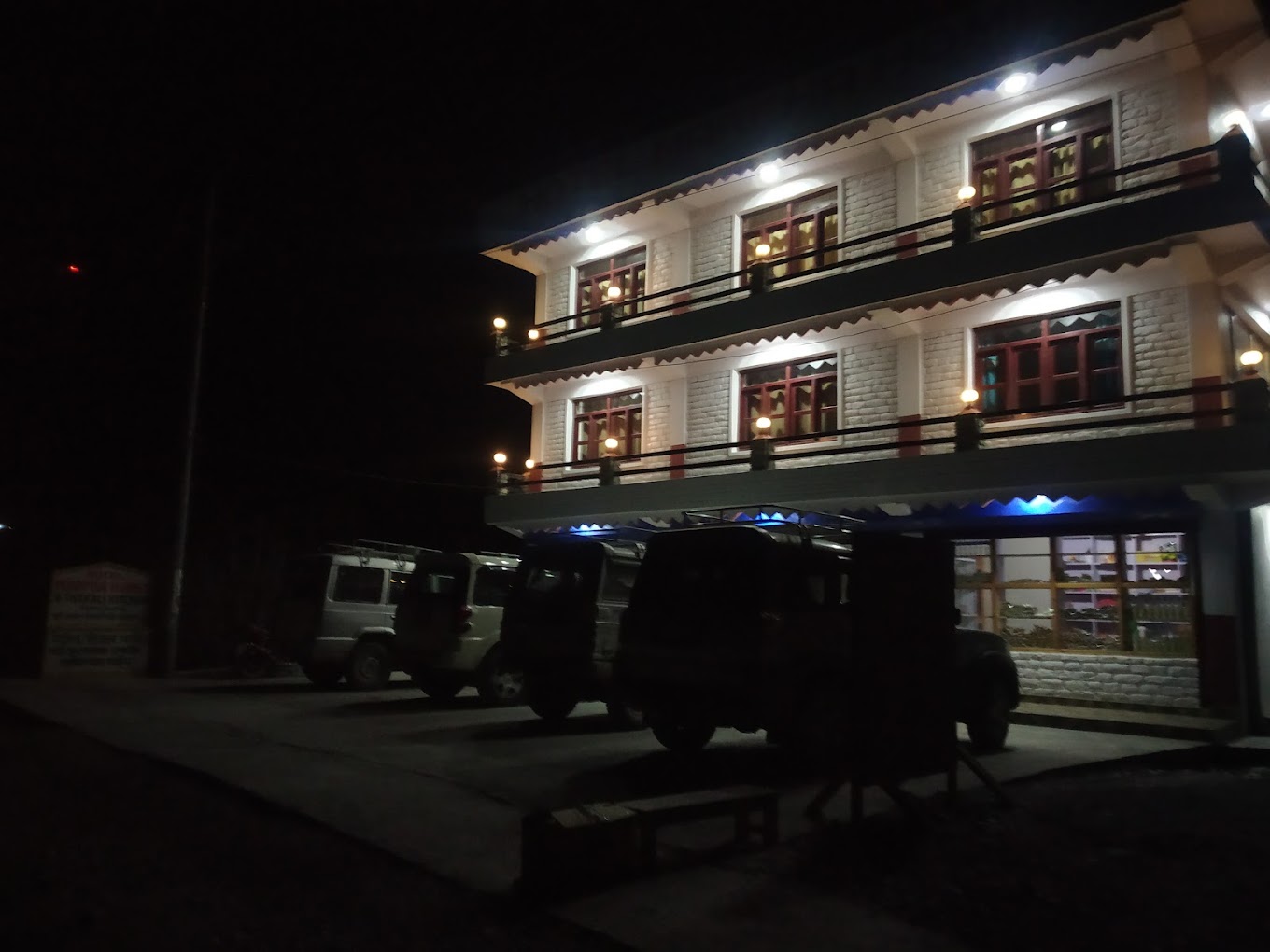 Night view of hotel